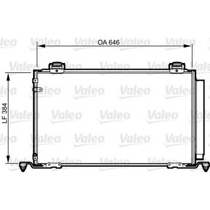 Foto Condensatore, Climatizzatore VALEO 814209