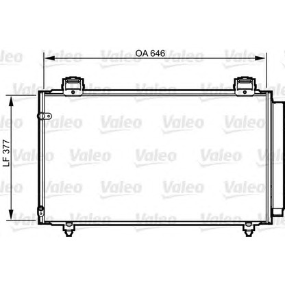 Foto Condensatore, Climatizzatore VALEO 814210