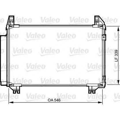 Photo Condenser, air conditioning VALEO 814233