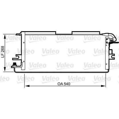 Foto Condensatore, Climatizzatore VALEO 814245