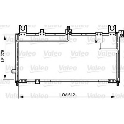 Foto Condensatore, Climatizzatore VALEO 814253