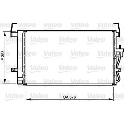 Photo Condenser, air conditioning VALEO 814264