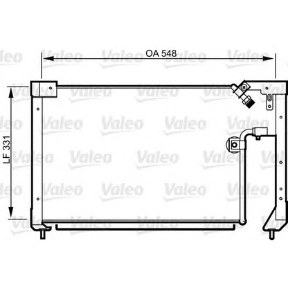 Foto Condensatore, Climatizzatore VALEO 814278