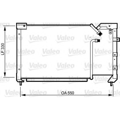 Foto Condensatore, Climatizzatore VALEO 814281