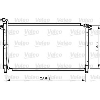 Photo Condenser, air conditioning VALEO 814284