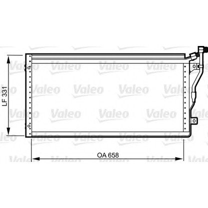 Photo Condenser, air conditioning VALEO 814292