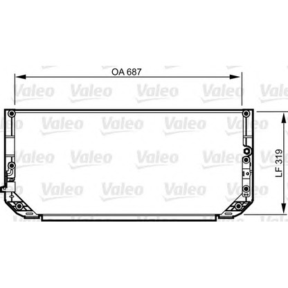 Foto Condensatore, Climatizzatore VALEO 814298