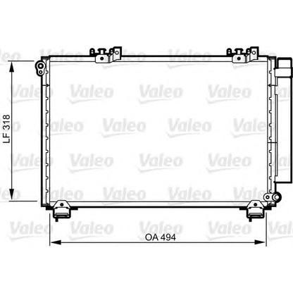 Foto Condensatore, Climatizzatore VALEO 814309