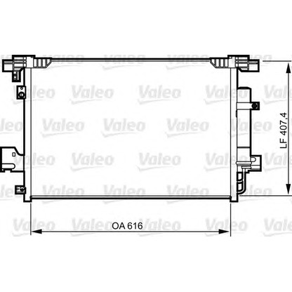 Photo Condenser, air conditioning VALEO 814315