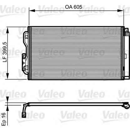 Photo Condenser, air conditioning VALEO 814191