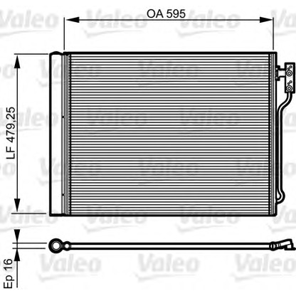 Foto Condensador, aire acondicionado VALEO 814192