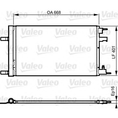 Photo Condenseur, climatisation VALEO 814202