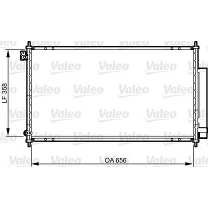 Foto Condensatore, Climatizzatore VALEO 814242