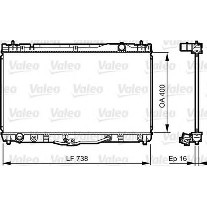 Photo Radiateur, refroidissement du moteur VALEO 734492