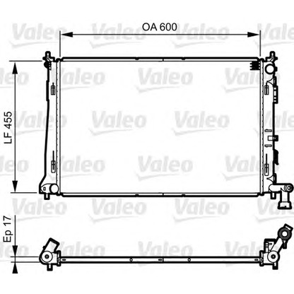 Foto Radiatore, Raffreddamento motore VALEO 735564