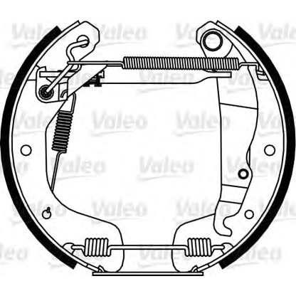 Фото Комплект тормозных колодок VALEO 554894