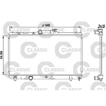 Photo Radiator, engine cooling VALEO 231441