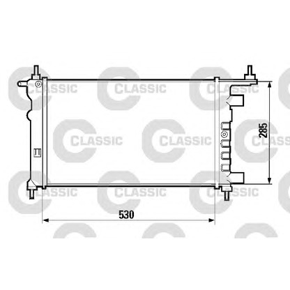 Photo Radiateur, refroidissement du moteur VALEO 232606