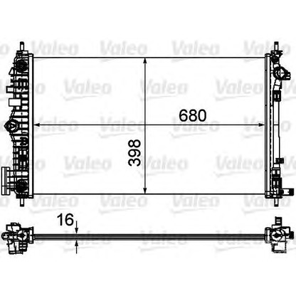 Photo Radiateur, refroidissement du moteur VALEO 735484