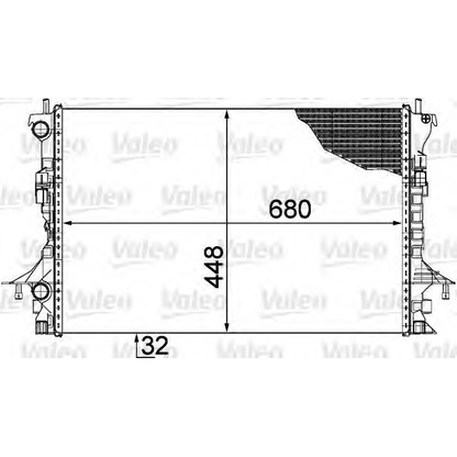 Foto Radiatore, Raffreddamento motore VALEO 735489