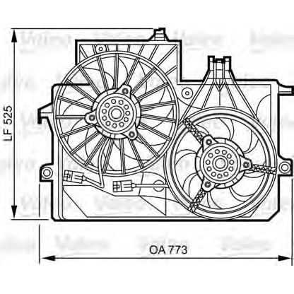 Фото Вентилятор, охлаждение двигателя VALEO 696385