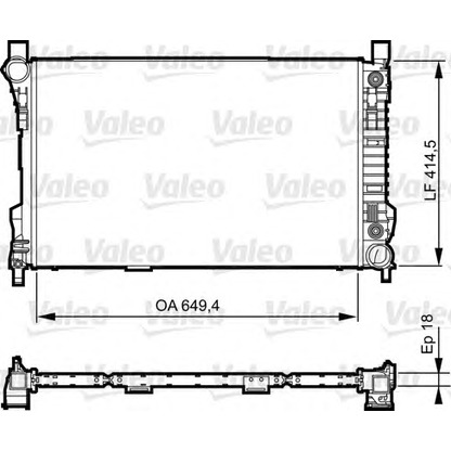 Photo Radiator, engine cooling VALEO 735144