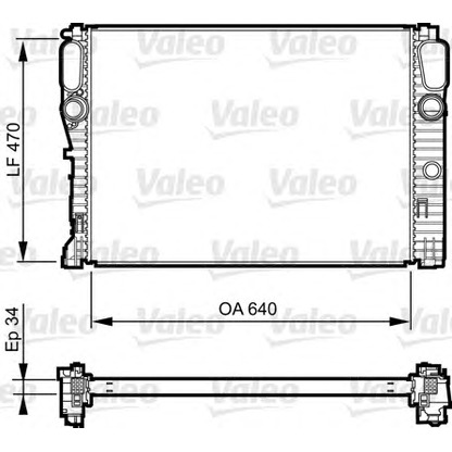 Photo Radiateur, refroidissement du moteur VALEO 735382