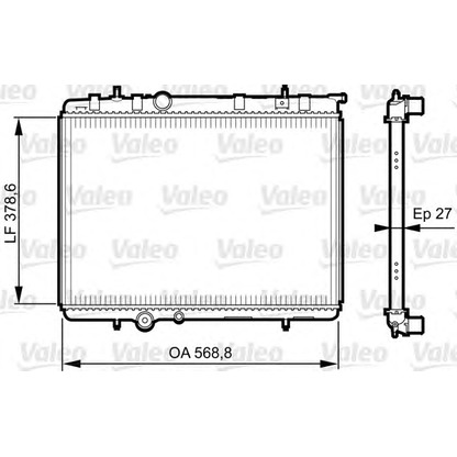 Photo Radiateur, refroidissement du moteur VALEO 735598