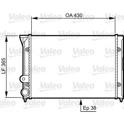 Photo Radiator, engine cooling VALEO 731409