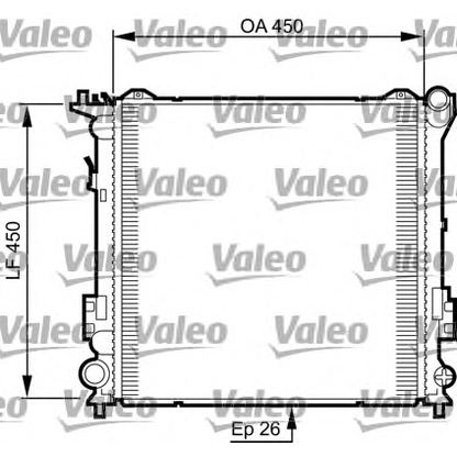 Foto Radiatore, Raffreddamento motore VALEO 735504