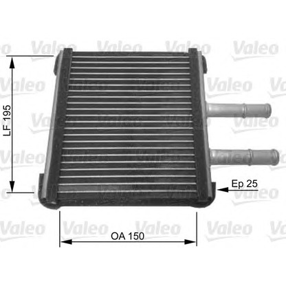 Photo Heat Exchanger, interior heating VALEO 812442