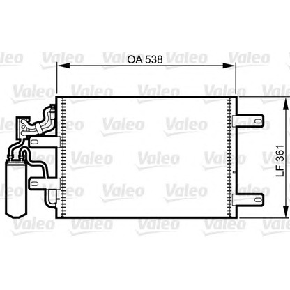 Photo Condenseur, climatisation VALEO 814014