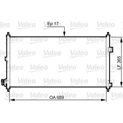 Foto Condensador, aire acondicionado VALEO 814331