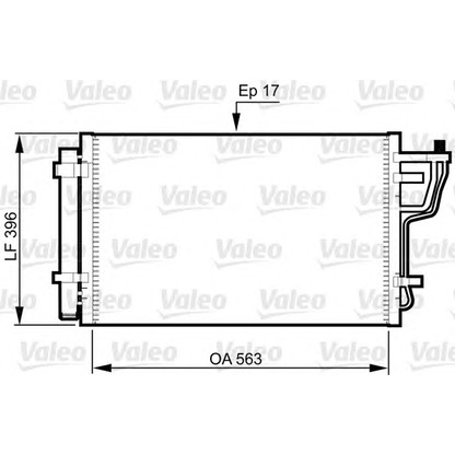 Foto Condensatore, Climatizzatore VALEO 814351