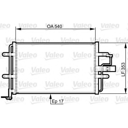 Photo Condenser, air conditioning VALEO 814357