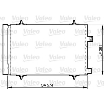 Foto Condensatore, Climatizzatore VALEO 814363