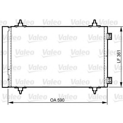 Фото Конденсатор, кондиционер VALEO 814366