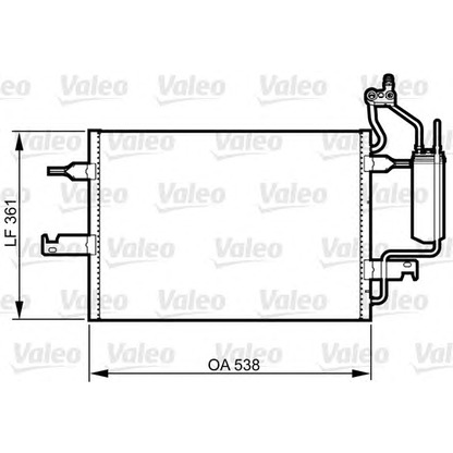 Foto Condensatore, Climatizzatore VALEO 817798