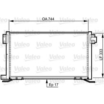 Foto Condensatore, Climatizzatore VALEO 818990