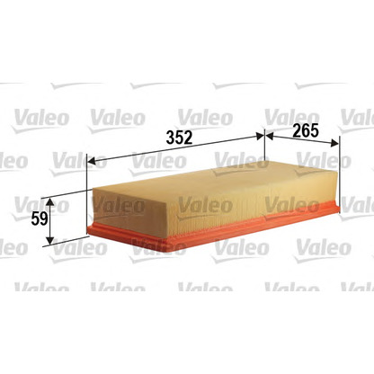 Photo Filtre à air VALEO 585198