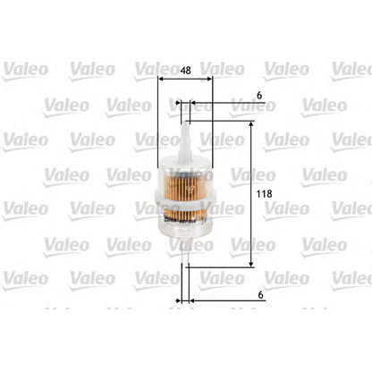 Foto Filtro combustible VALEO 587005