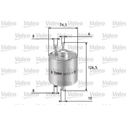 Photo Filtre à carburant VALEO 587019