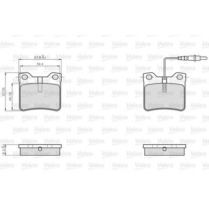 Photo Brake Pad Set, disc brake VALEO 872279