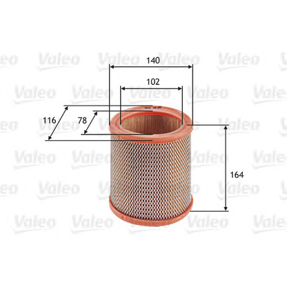 Photo Filtre à air VALEO 585602