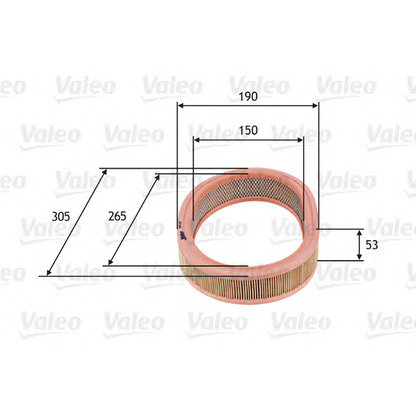 Foto Luftfilter VALEO 585627