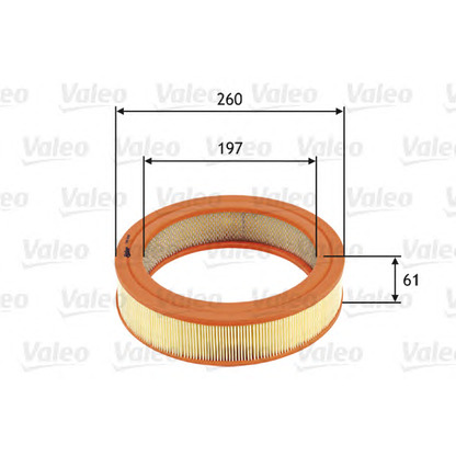 Foto Filtro aria VALEO 585698