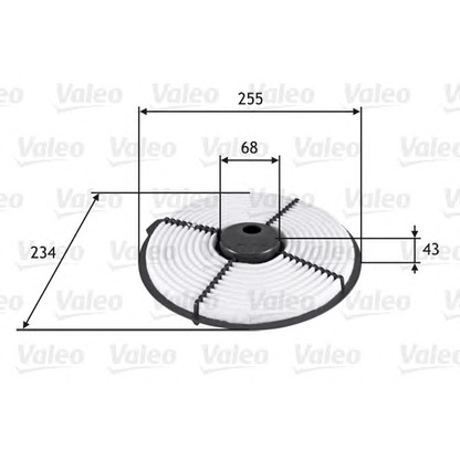 Photo Filtre à air VALEO 585704