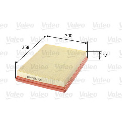 Foto Luftfilter VALEO 585735