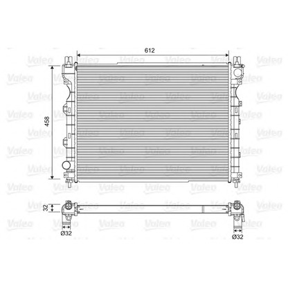 Foto Radiador, refrigeración del motor VALEO 701567