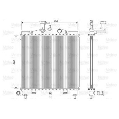 Foto Radiatore, Raffreddamento motore VALEO 701605